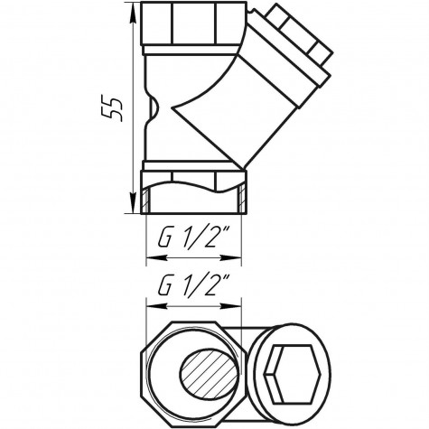 Фільтр грубого очищення SOLOMON 1/2″ 8012