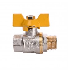 Кран кульовий прямий SOLOMON 1/2″ ЗВ ЗБ PN40 B1008