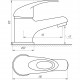 Змішувач для умивальника Globus Lux Sena GLS-101