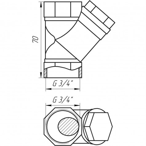 Фільтр грубого очищення SOLOMON 3/4″ 8011