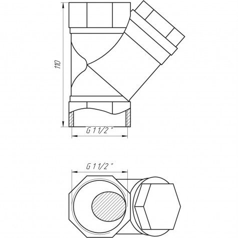 Фільтр грубого очищення SOLOMON 1 1/2” 8011