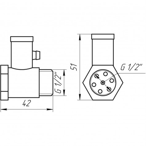 Клапан зворотний підривний 1/2″ HT158