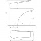 Змішувач для умивальника BRAVO ZENITH BS-42-101 латунь