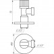 Кран кульовий кутовий SOLOMON 1/2″х1/2″ A7032