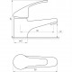 Змішувач для умивальника Globus Lux Solly GLSO-0101