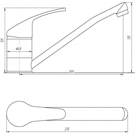 Змішувач для кухні Globus Lux Solly GLSO-0103