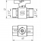 Кран кульовий прямий SELBA 1/2″ ВР ЖБ SL1507