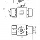 Кран кульовий прямий SELBA 1/2″ ЗВ КБ SL1508