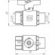 Кран кульовий прямий SELBA 3/4″ ЗВ КБ SL1508