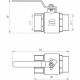 Кран кульовий прямий SELBA 1″ ЗВ КР SL1505