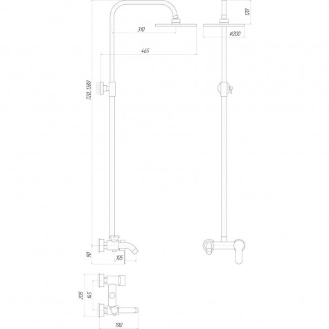 Душова система Globus Lux LAZER GLLR-0001