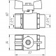 Кран кульовий прямий Q PROFESSIONAL 3/4″ ЗВ КБ PN40 QP152