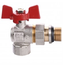 Кран кульовий кутовий з американкою WATERVALVE Q003 NV-V124 1/2″ ЗB