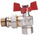 Кран кульовий кутовий з американкою WATERVALVE Q003 NV-V124 1/2″ ЗB