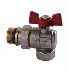 Кран кульовий кутовий з американкою WATERVALVE Q003 NV-V344 3/4″ ЗB