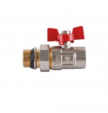 Кран кульовий прямий з американкою WATERVALVE Q003 NV-V343 3/4″ ЗB