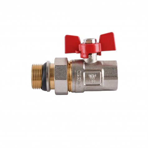 Кран кульовий прямий з американкою WATERVALVE Q003 NV-V343 3/4″ ЗB