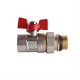 Кран кульовий прямий з американкою WATERVALVE Q003 NV-V343 3/4″ ЗB