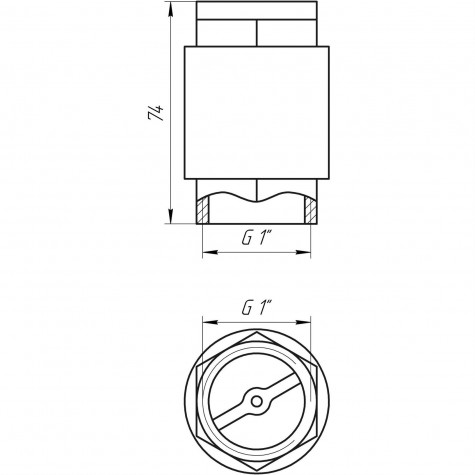 Клапан зворотного ходу SELBA 1″ SL1541