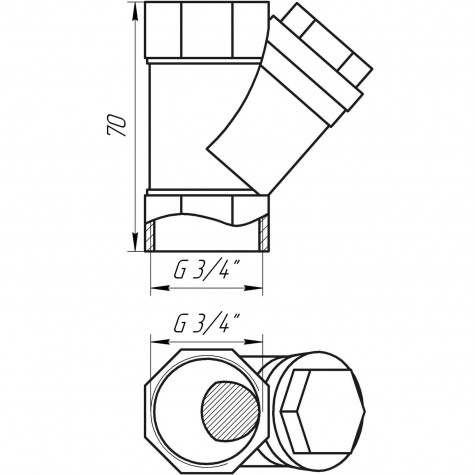 Фільтр грубого очищення SELBA 3/4″ SL1512