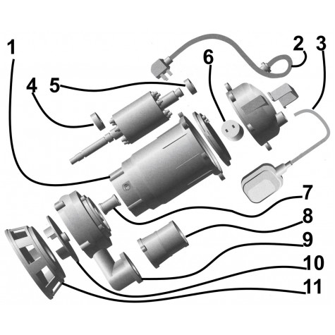 Насос фекальний VOLKS pumpe  WQD8-12 0,9кВт