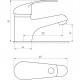 Змішувач для умивальника EcoMix ENERGO P-GEP-101