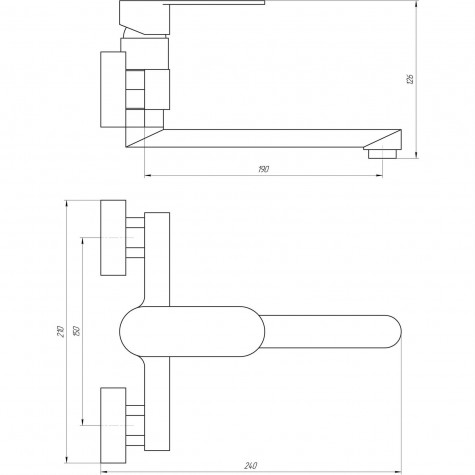 Змішувач для кухні TOPAZ BARTS TB 07218-H36