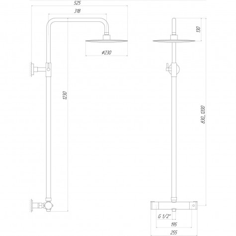 Душова система Globus Lux DS0040S