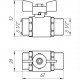 Кран кульовий прямий Q PROFESSIONAL 1/2″ ЗЗ КБ PN40 QP153