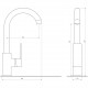 Змішувач для кухні DOMINO MALIBU DMM-203L