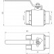 Кран кульовий прямий Q PROFESSIONAL 1 1/2″ ЗВ КР PN40 QP152