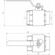 Кран кульовий прямий Q PROFESSIONAL 2″ ЗВ КР PN40 QP152