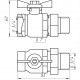 Кран кульовий прямий з американкою ARCO 3/4″ SENA 154104