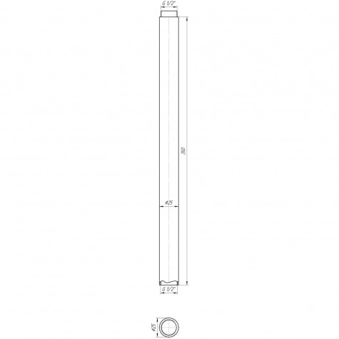 Трубка для подовження штанги Globus Lux ST300-TUBE