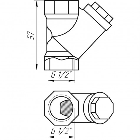 Фільтр грубого очищення для газу ITAP 1/2″ 193