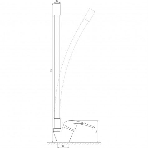 Змішувач для кухні EcoMix ENERGO E-GEZ-203SLR-WHITE