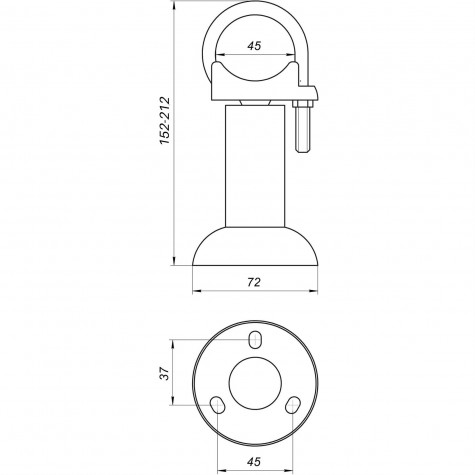 Підлоговий кронштейн секційного радіатора CRISTAL NR-1014 (компл.9од.)