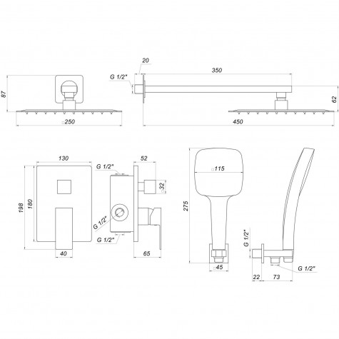 Душова система Globus Lux SMART GLM-205-BB