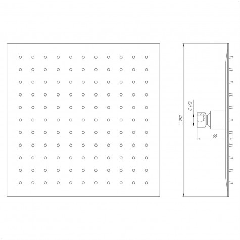 Душова лійка Globus Lux ST-0250-Q