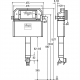 Бачок прихованого монтажу д/підлогового унітазу Prevista Dry Viega 771904