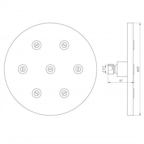 Душова лійка Globus Lux SD08A