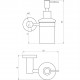 Дозатор рідкого мила Globus Lux SS8433  SUS304