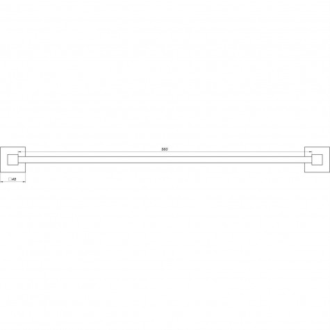 Тримач рушників Globus Lux SQ 9402-60 SUS304