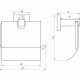 Тримач туалетного паперу Globus Lux SQ 9410 SUS304