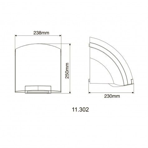 Сушарка для рук HOTEC 11.302 ABS White