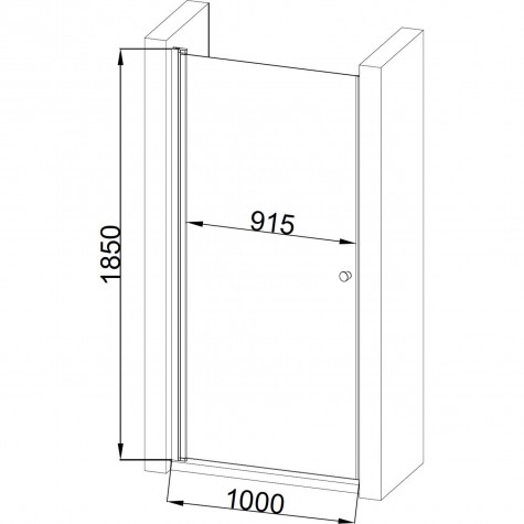 Душові двері BRAVO PROSNA 100W.Line (1уп.)