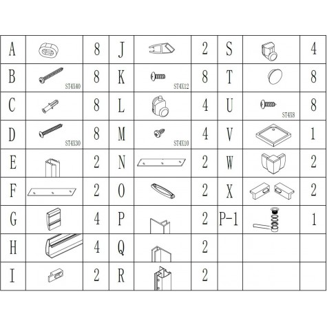 Душова кабіна BRAVO NER L90B.Mosaic(2уп.)