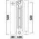 Радіатор біметалевий секційний QUEEN THERM 500/100 (кратно 10)