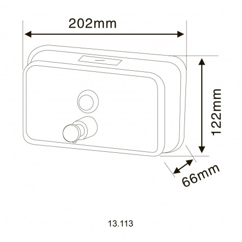 Дозатор рідкого мила HOTEC 13.113 Stainless Steel