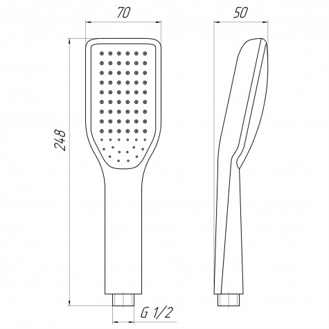 Душова лійка Globus Lux SH651-P